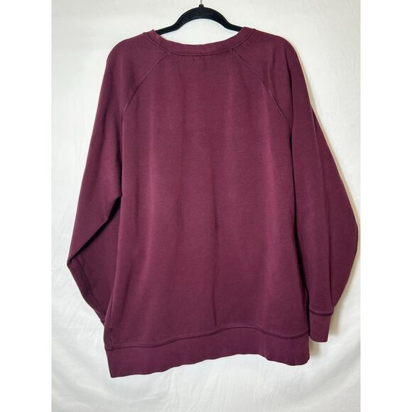 American Eagle Men's Big & Tall Burgundy Sweatshirt with Side Pockets Size XXXL - Picture 6 of 7